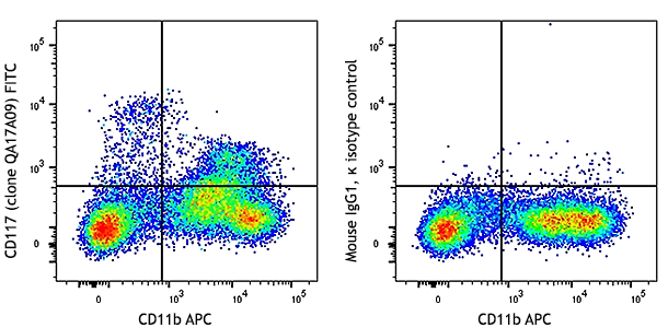 FITC anti-mouse CD117 c-kit Recombinant Antibody anti-CD117 - QA17A09